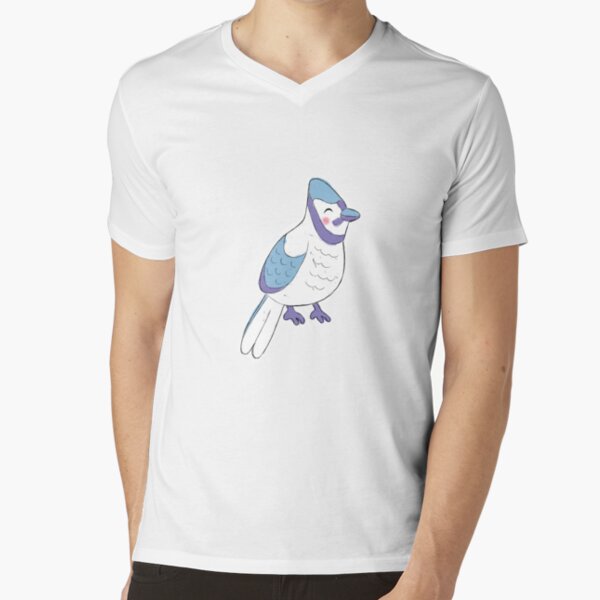 Chonky Blue Jay V-Neck T-Shirt