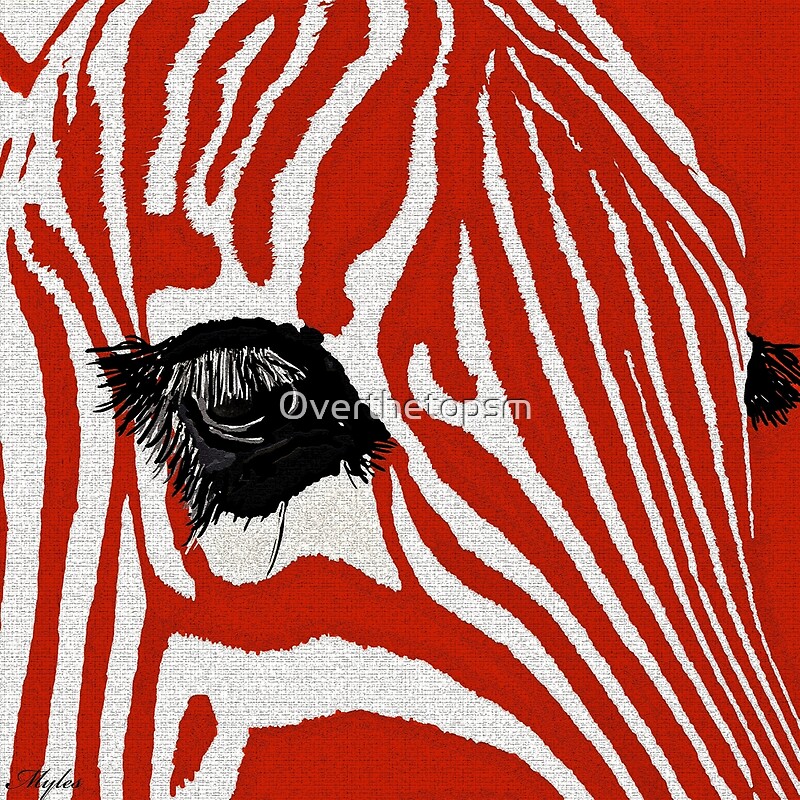 « Zebra Red » par Saundra Myles Redbubble