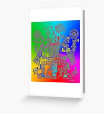 Xiuhtecuhtli, RGB Gods, Myths & Monsters Greeting Card