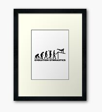 Evolution Gymnastics Framed Print