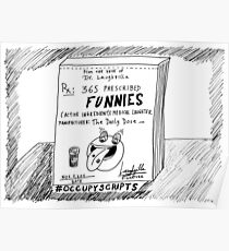 Occupy Scripts editorial cartoon Poster