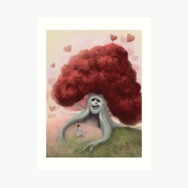 The Valentine's Tree Art Print