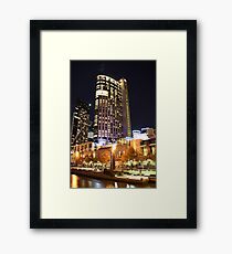 Melbourne Crown Casino by night Framed Print