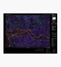 USGS Topo Map Oregon OR Astoria 283046 1981 100000 Inverted Photographic Print