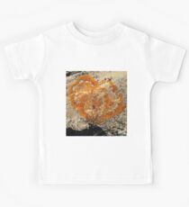 Orange Lichen Heart Kids Tee