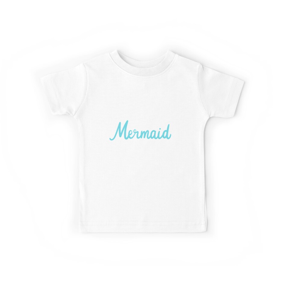 Mermaid Trident Birthday Kids T Shirt By 4tomic Redbubble - black trident roblox