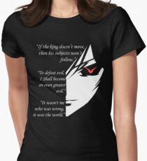 The Testamennt of Lelouch Vi Britannia Part 1 Women's Fitted T-Shirt