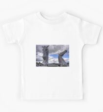 Kelpies under Rain Clouds Kids Tee