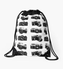 Retro Photography Drawstring Bag