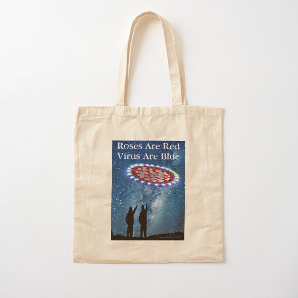 Virus Are Blue Cotton Tote Bag