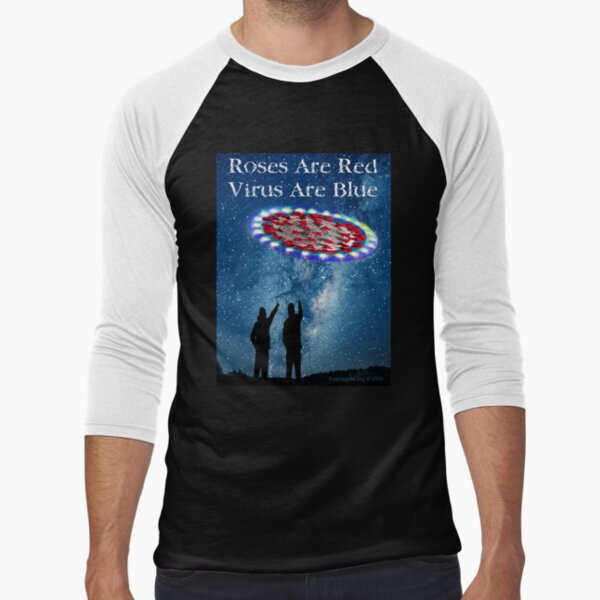 Virus Are Blue Baseball ¾ Sleeve T-Shirt