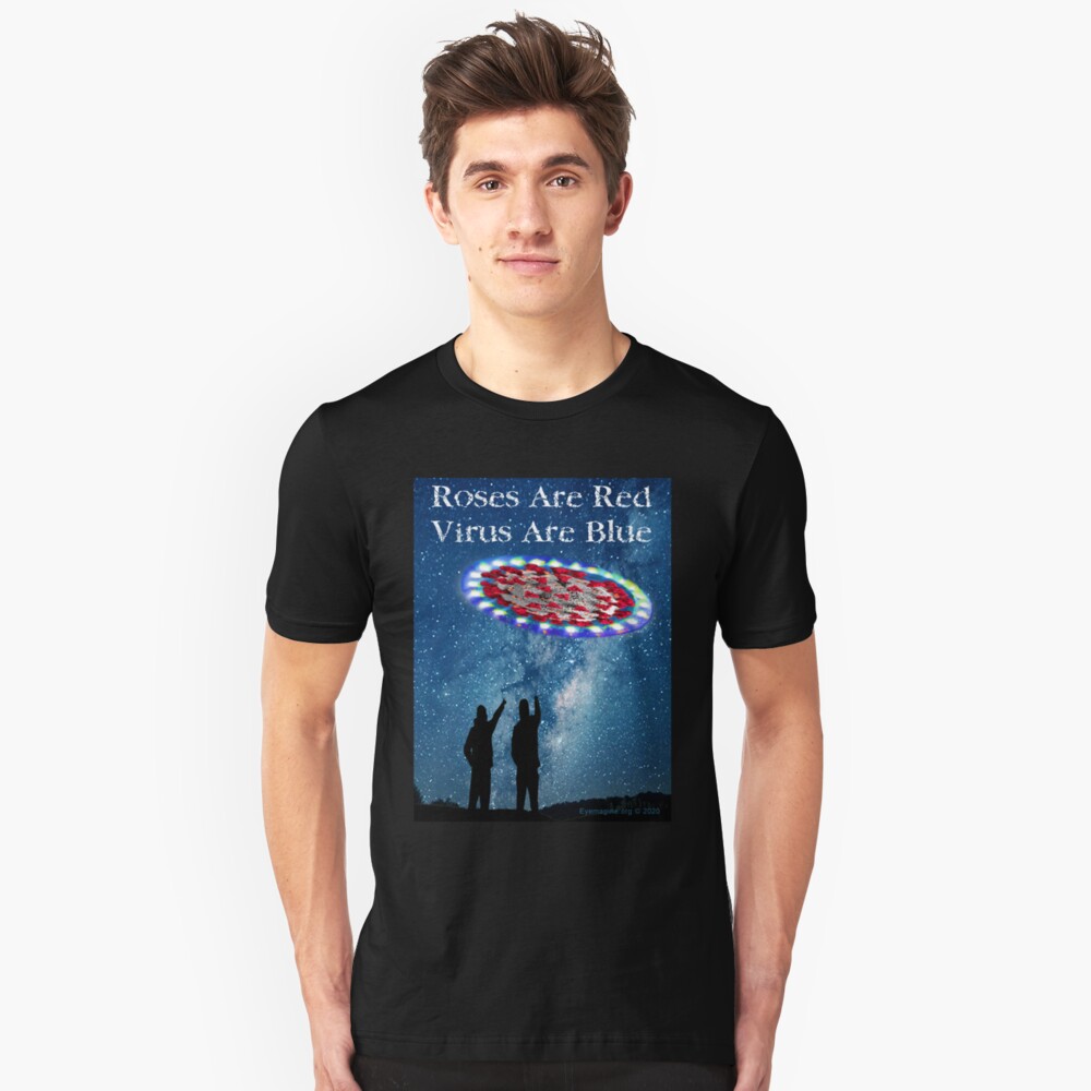 Virus Are Blue Slim Fit T-Shirt