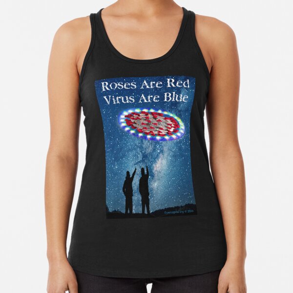 Virus Are Blue Racerback Tank Top