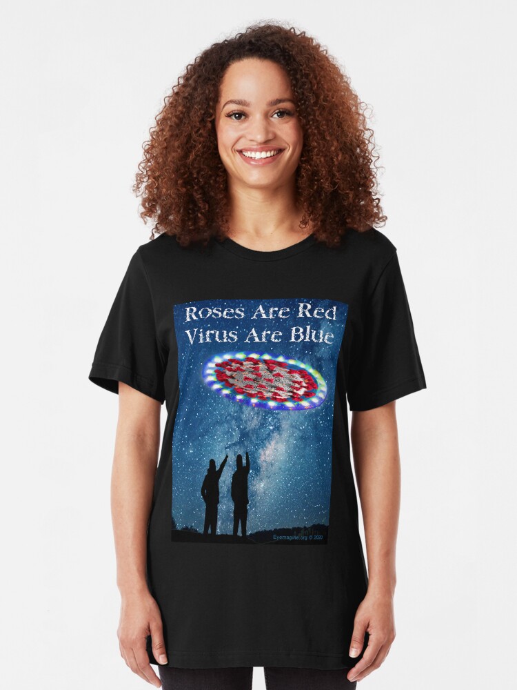 Alternate view of Virus Are Blue Slim Fit T-Shirt