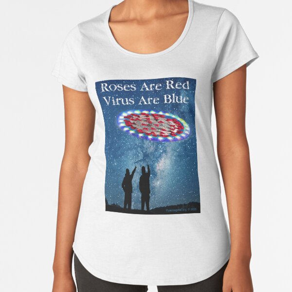 Virus Are Blue Premium Scoop T-Shirt