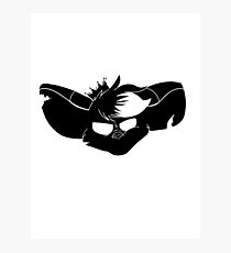 Fox Machine Gun - Silouhette (black edition) Photographic Print