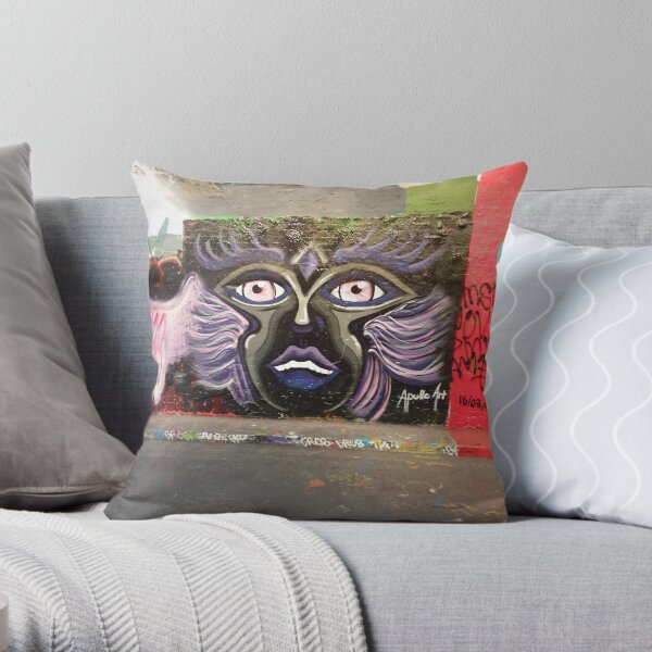 Graffiti Alley Artwork Throw Pillow