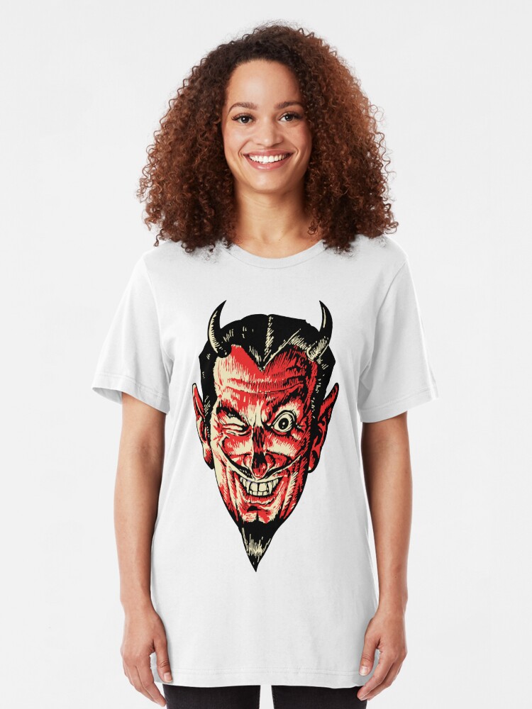 shirt with devil face