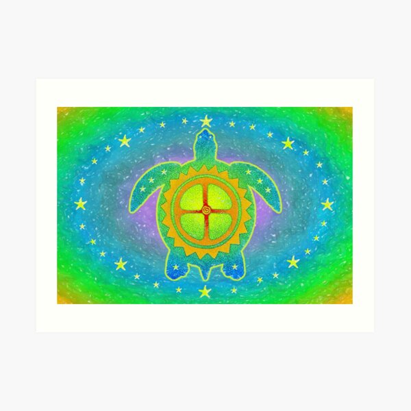 World Turtle Art Print
