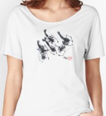Sumi-e Shrimps represent Abundance! Women's Relaxed Fit T-Shirt