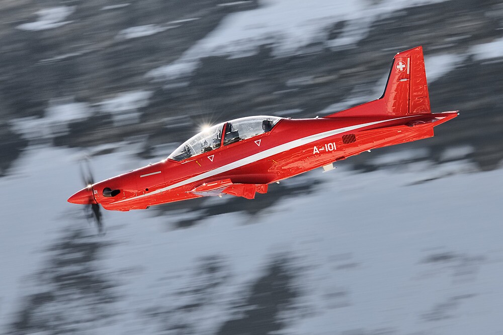 "Pilatus PC21 Swiss Air Force" by Ted Lansing Redbubble