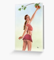 Fresh Peach Greeting Card
