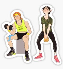Pumping Iron Sticker