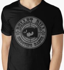BULLET BILL SHOOTING RANGE Men's V-Neck T-Shirt