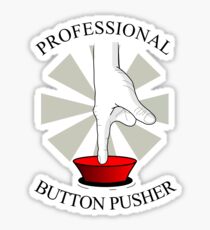 Professional Button Pusher Sticker