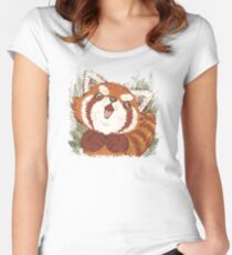 Joy of Red panda Women's Fitted Scoop T-Shirt