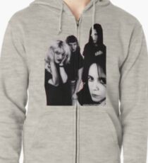hole tshirt Zipped Hoodie