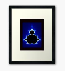 Mandelbrot Set - Blue Framed Print