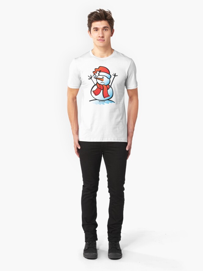 angry snowman t shirt