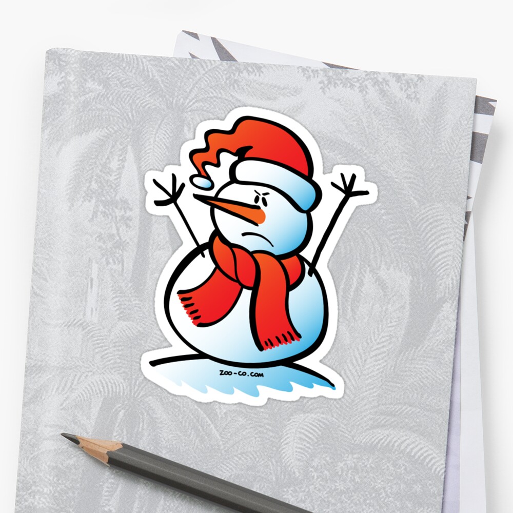 angry snowman t shirt