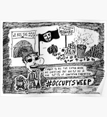 Occupy Sweep editorial cartoon Poster