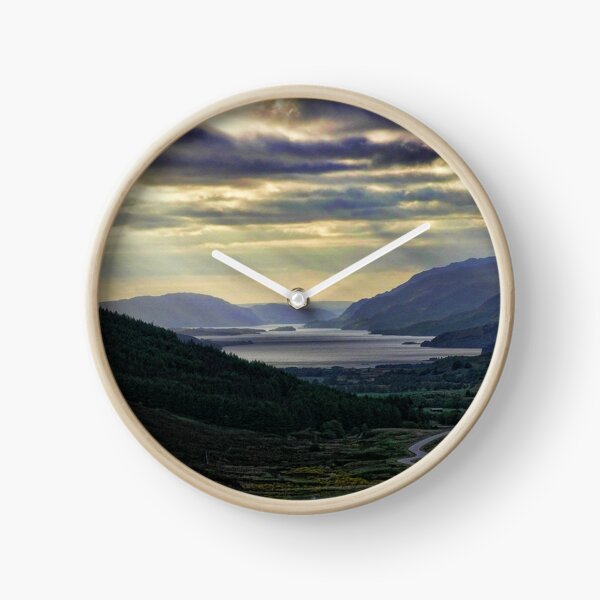 Looking West-To Loch Maree in the Highlands of Scotland(2) Clock