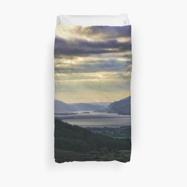 Looking West-To Loch Maree in the Highlands of Scotland(2) Duvet Cover