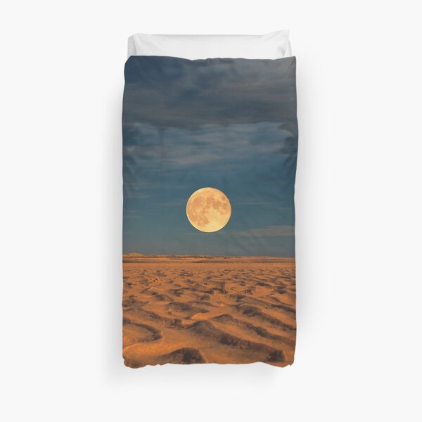 Moon across the Sands Duvet Cover