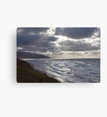 Storm Light Inverness Beach NS Canvas Print