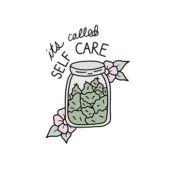 Artwork thumbnail, Self care weed jar by krliel