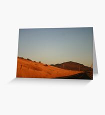 Klamath Falls at Sunset Greeting Card