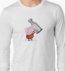 Chicago Blackhawks Fan with Stanley Cup Long Sleeve T-Shirt