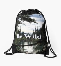 Be Wild Drawstring Bag