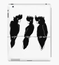 black cockatoos iPad Case/Skin
