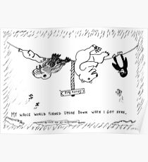 Occupy Antarctica Polar Bear editorial cartoon Poster