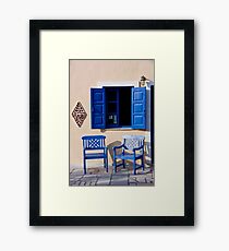 View To The Aegean Framed Print