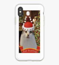 ✿♥‿♥✿ Bah Humbug Cat IPhone Case ✿♥‿♥✿ iPhone Case