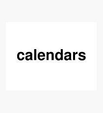 calendars Photographic Print