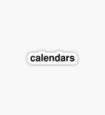 calendars Sticker