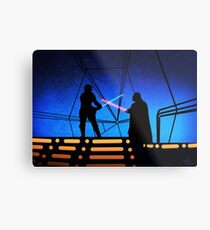 STAR WARS! Luke vs Darth Vader Metal Print